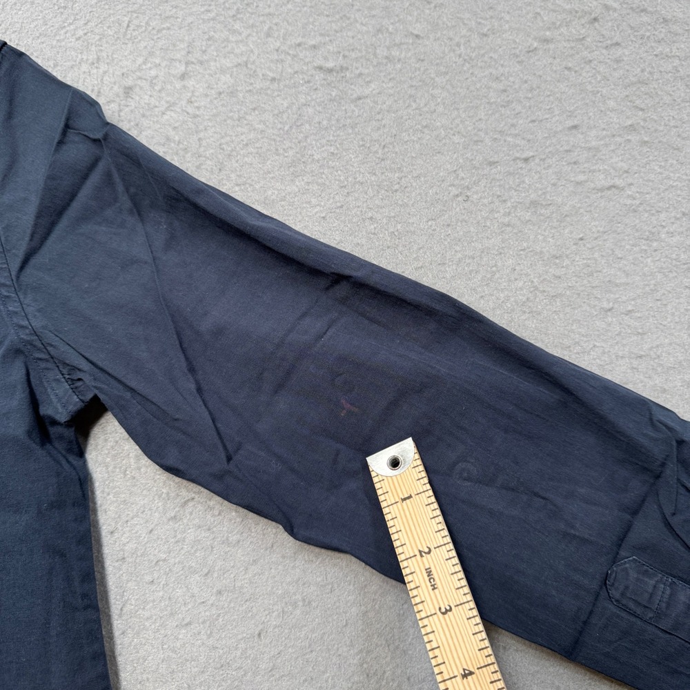 Ralph Lauren Shirt Women's M Navy Blue Long Sleeve Button Down Western Classic - Picture 6 of 6